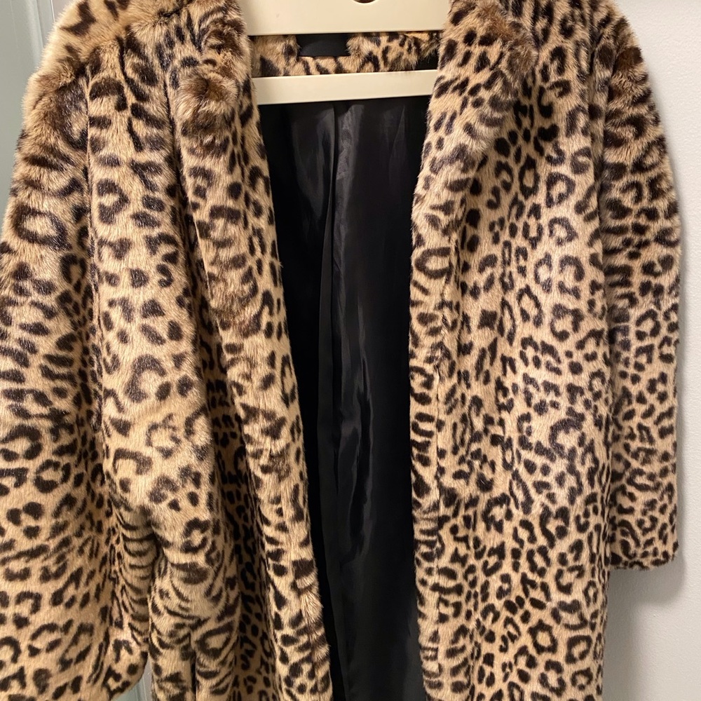 Faux fur coat